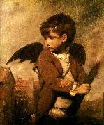 Sir Joshua Reynolds cupid as link boy France oil painting artist